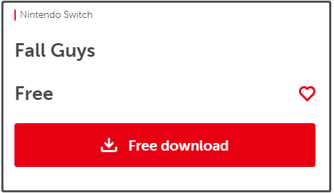 Fall Guys, Aplicações de download da Nintendo Switch