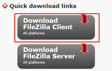 click Download FileZilla Client