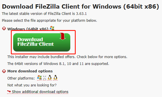 download FileZilla Client