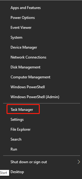 open Task Manager