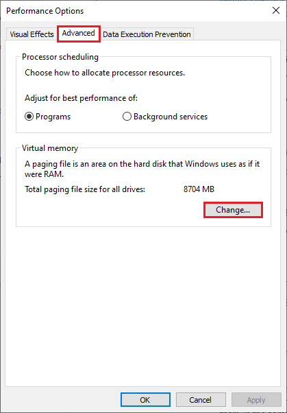 select Change