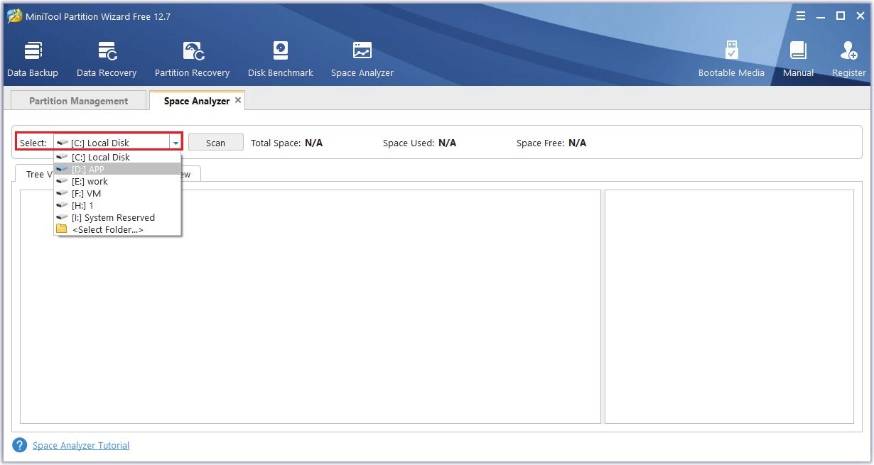 select partition to scan
