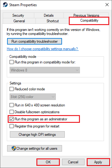 select Run this program as an administrator