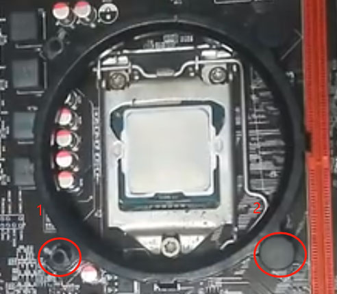 install the push-down buckle