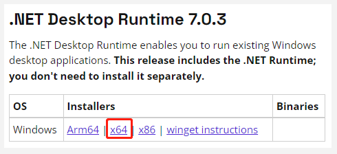 download NET Runtime 7