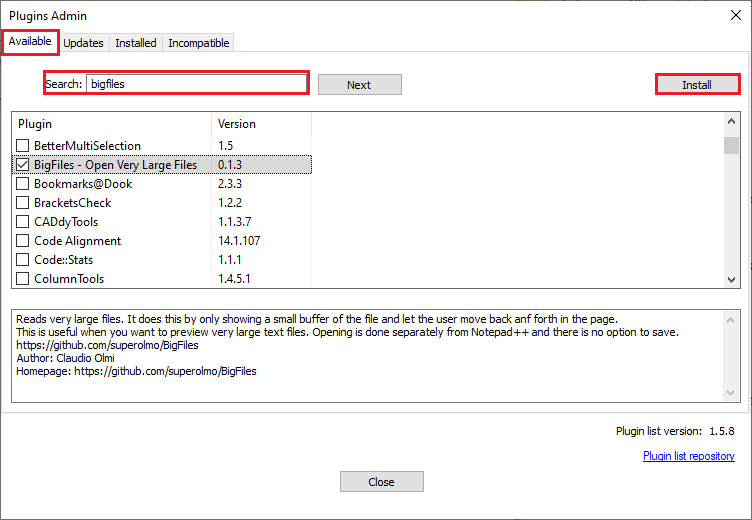 install plugins