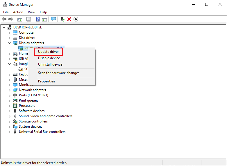 select Update drivers