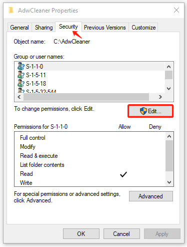 how to change ntfs permissions windows 10