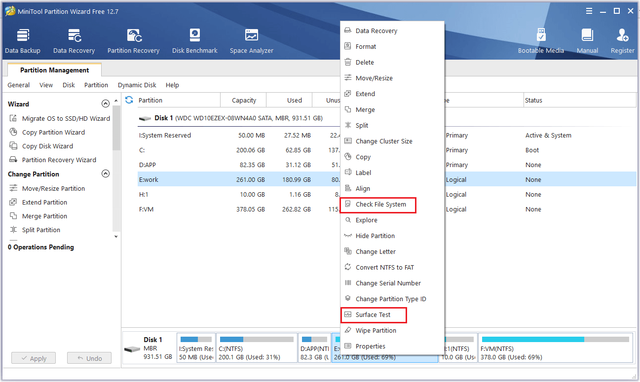use MiniTool Partition Wizard