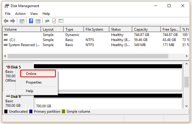 online disk