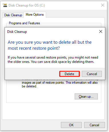 click Delete