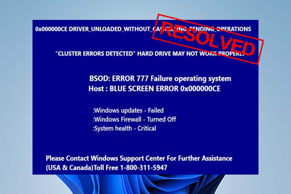 BSoD Error 777 Failure Operating System on Windows 11/10? [Fixed]