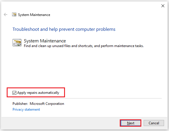 perform System Maintenance