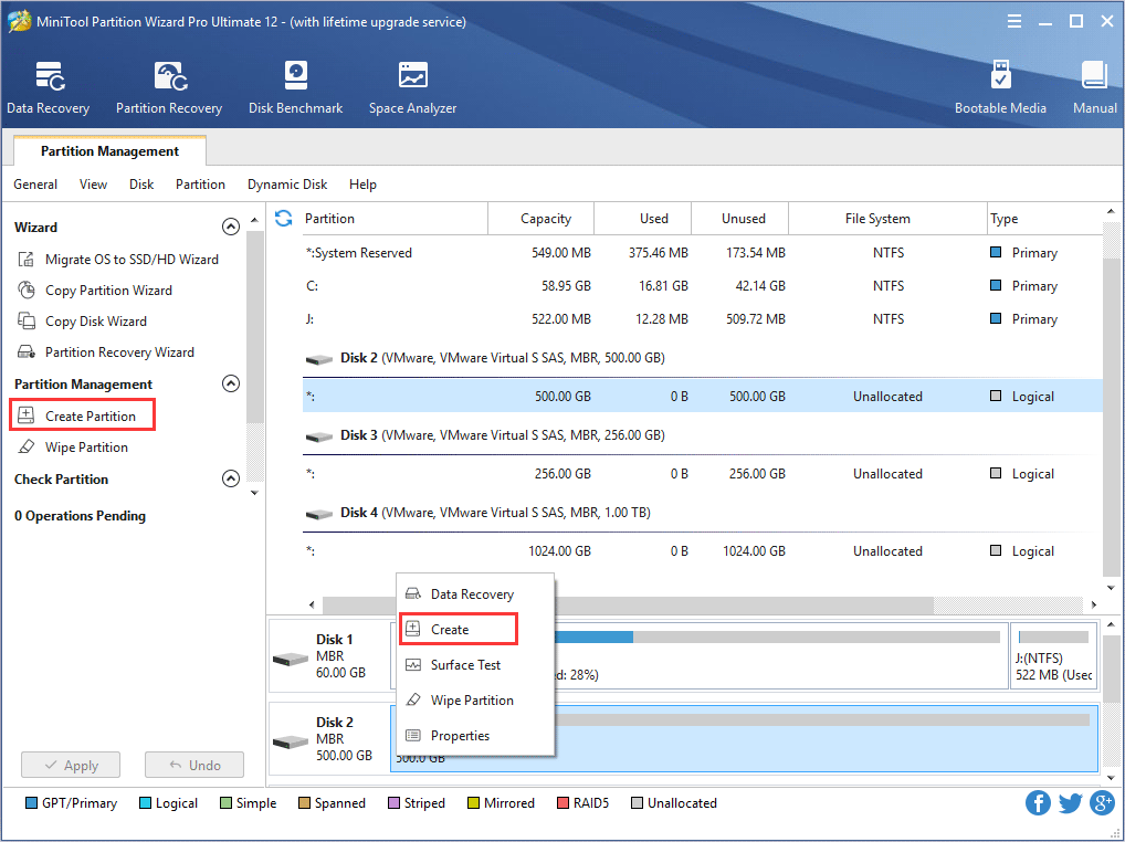 how to create new partition in cmd