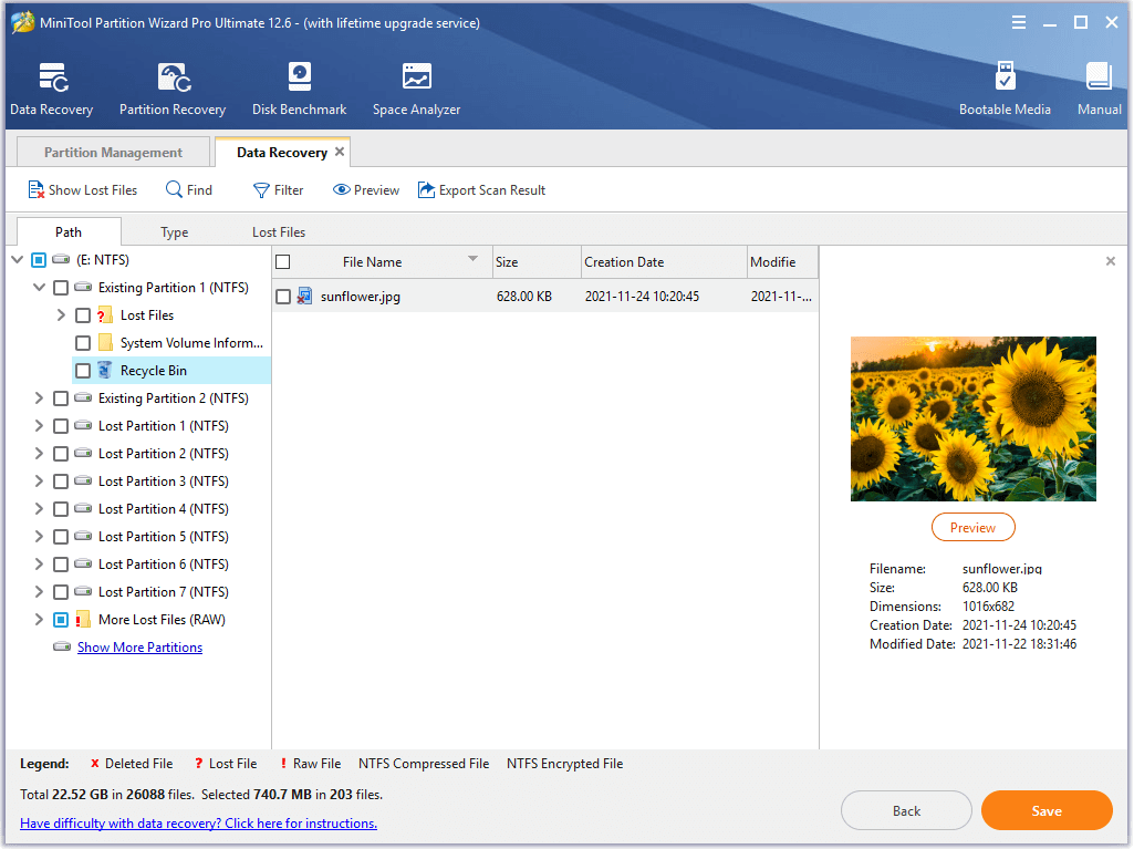 minitool data recovery retrieve files and folders