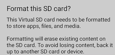 SD card needs to be formatted