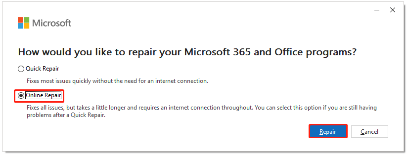 click Repair