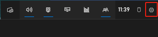 click on the Gear icon